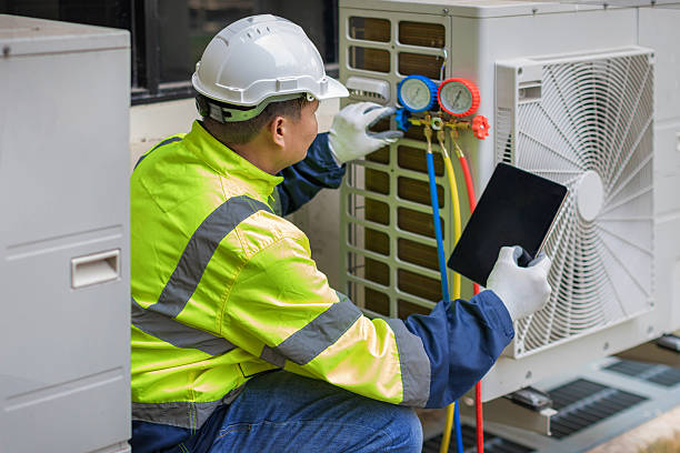 Professional Hvac Maintenance technician working in South Yarmouth, MA